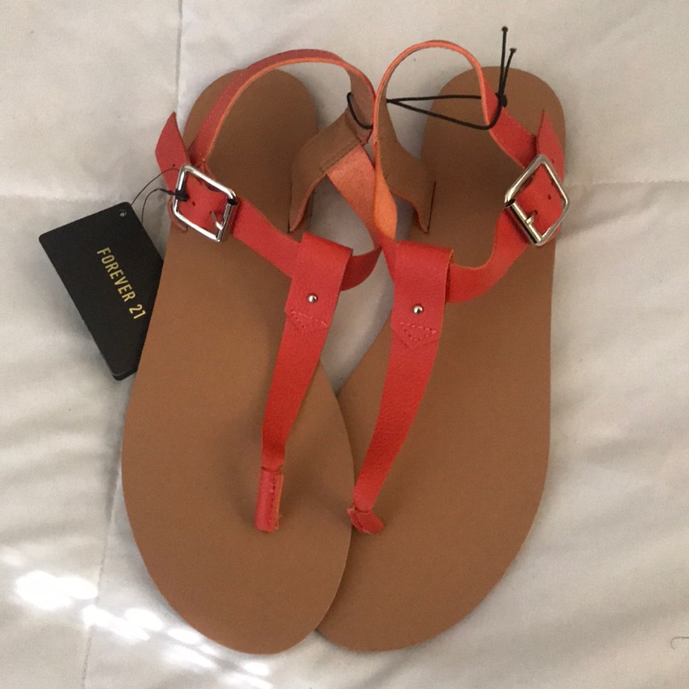 Orange sandals